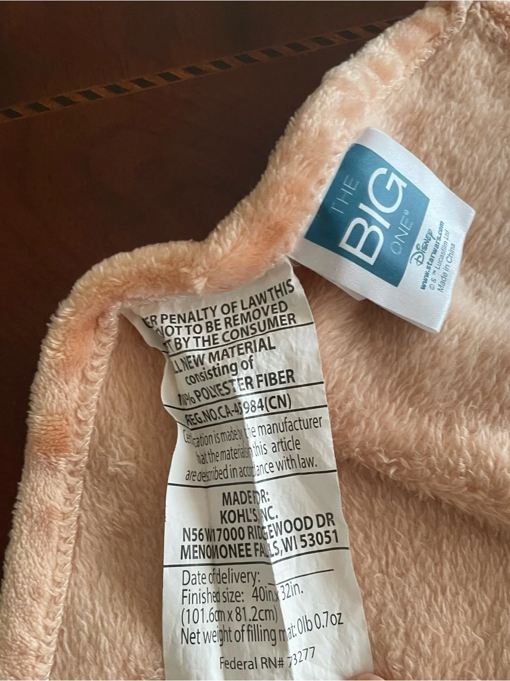 Disney The Big One, Kids’ Plush Hooded Baby Yoda Bath Towel, Sz OS
